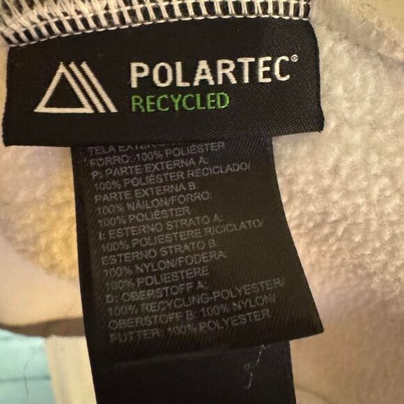 The North Face Women's grey and white fleece full zip Polartec jacket Size Large - Picture 4 of 6